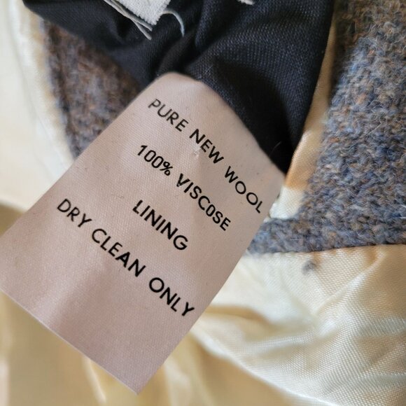 Harris Tweed Tailored Jacket Bookster Wool Gray England Classic Blazer Sport Coa - Picture 8 of 13